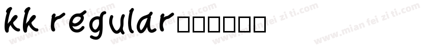 kk regular字体转换
